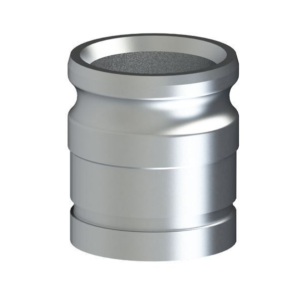 AGHD-Adapter Pipe Groove GOV, Heavy Duty, Clear Anodized Alum