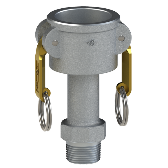 B-Coupler Reducer-Long GOV-HB Cams, Clear Anodized Alum