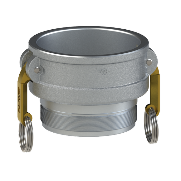 BS-Coupler GOV-NPSH Threads-HB Cams, Clear Anodized Alum