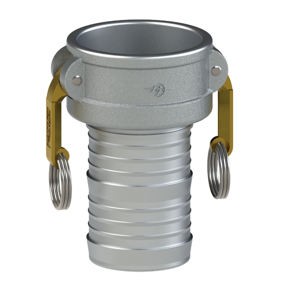 C-Coupler-HB Cams, Stainless Pin & Ring, White Nitrile, Alum