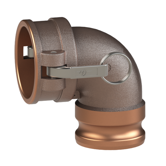 CAL-Coupler Adapter Elbow GOV, Lug, Sand Anodized Alum