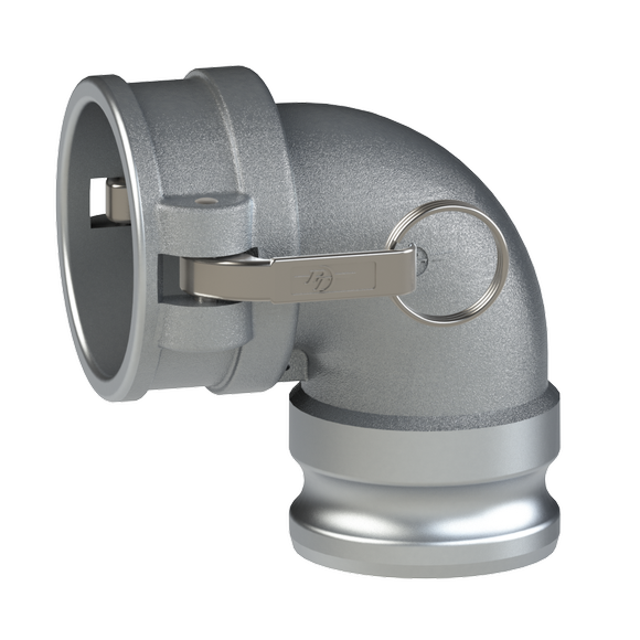 CAL-Coupler Adapter Elbow GOV, Lug, Clear Anodized Alum