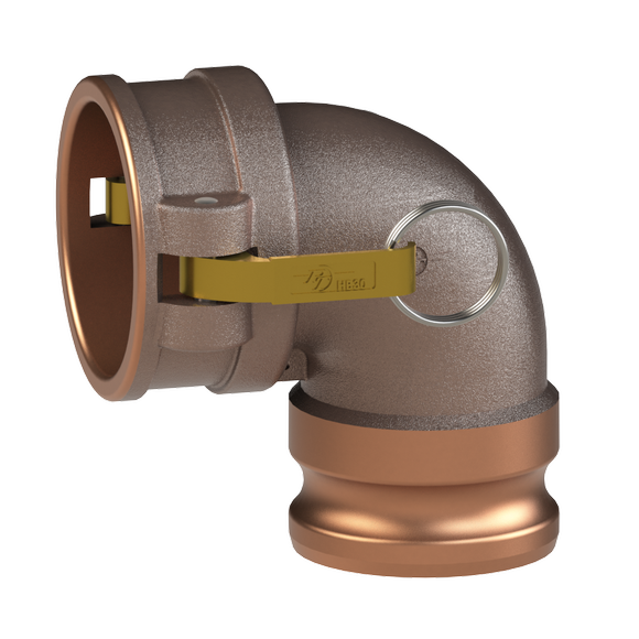 CAL-Coupler Adapter Elbow GOV, Sand Anodized Alum