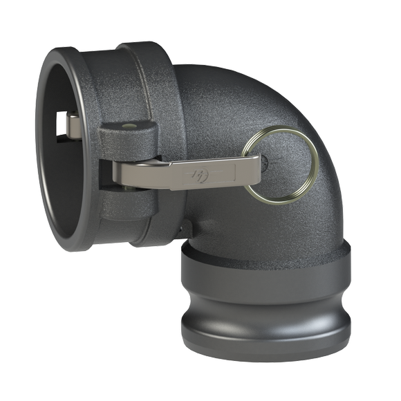 CAL-Coupler Adapter Elbow-HBS Cams, Hard Coat Alum