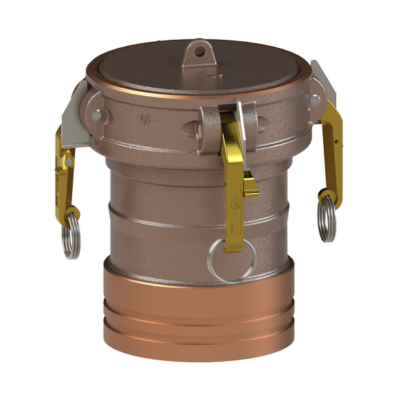 CDG-HD-Coupler Pipe Groove GOV-SLB Cams, Heavy Duty, Sand Anodized Alum