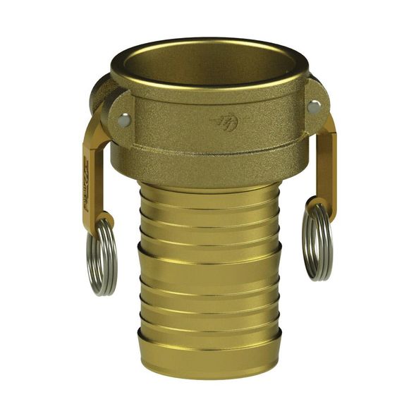 C-Coupler-HBS Cams, Stainless Pin & Ring, Brass