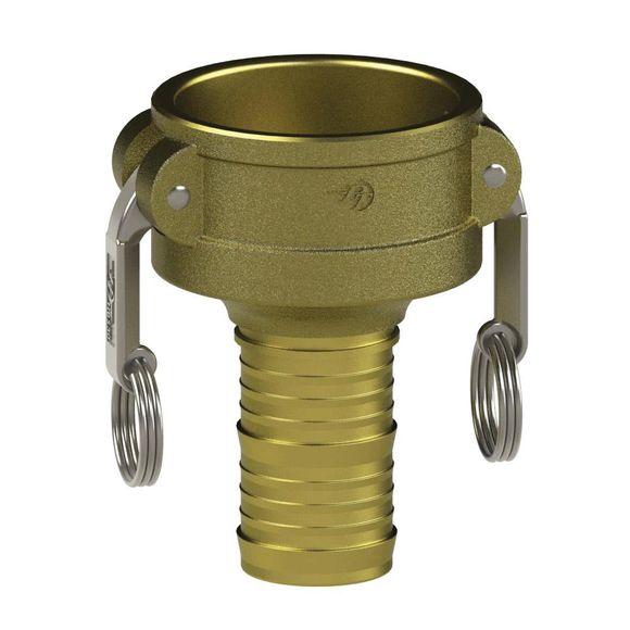 C-Coupler Reducer-HBS Cams, Stainless Pin & Ring, Brass