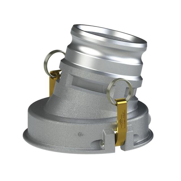 DASG-Drop Adapter with Sight Glass-HB Cams, Alum