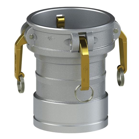 CG-Coupler X Pipe Groove-HB Cams, Heavy Duty, Alum