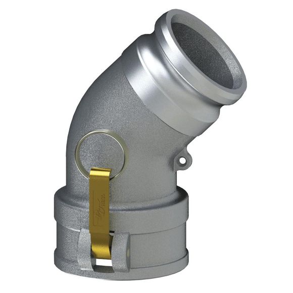 CAL-45Deg-Coupler Adapter Elbow-HB Cams, Alum