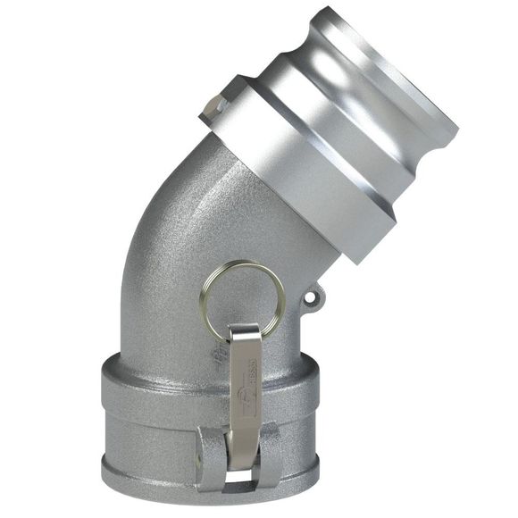 CALSV-45Deg-Coupler Adapter Elbow-HBS Cams, Buna, Alum