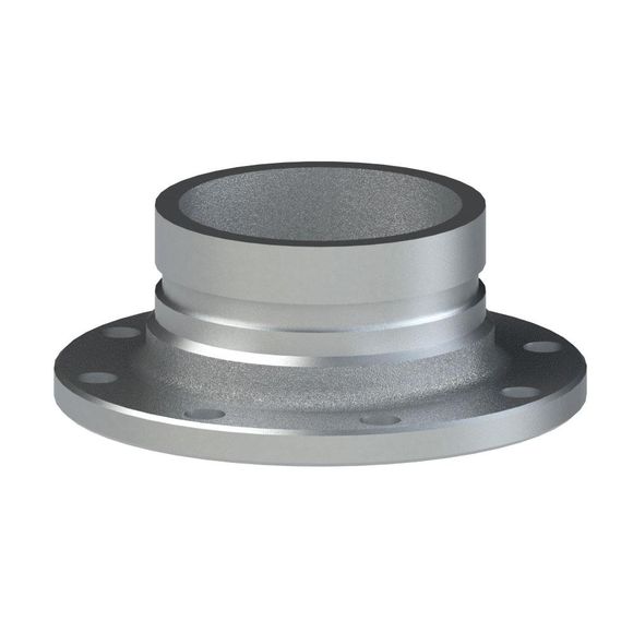 TTFVG-Tank Truck Flange X Pipe Groove, Alum