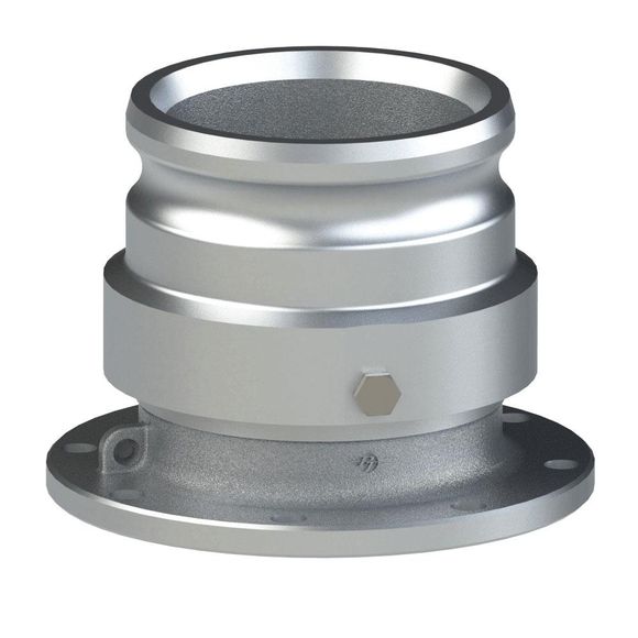 TTFASV-Tank Truck Flange X Adapter, FKM, Alum