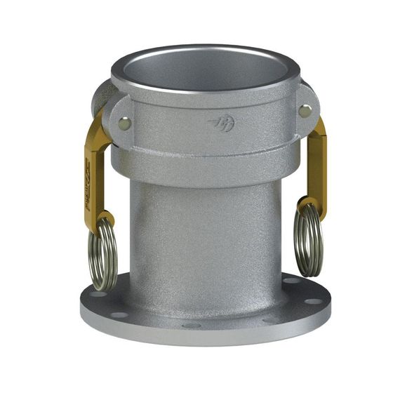 TTFC-Tank Truck Flange X Coupler-HB Cams, Stainless Pin & Rings, Alum