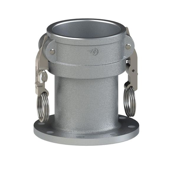 TTFCL-22.5Deg Tank Truck Flange X Coupler-SLS Cams, Alum