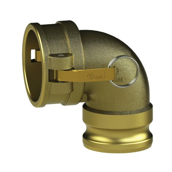 CAL-Coupler Adapter Elbow-HB Cams, Brass