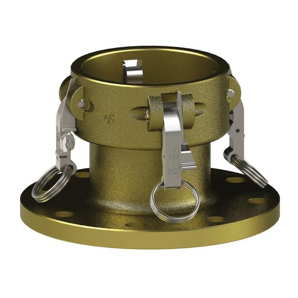 PFC-HD-Pipe Flange Coupler-SLS Cams, Brass