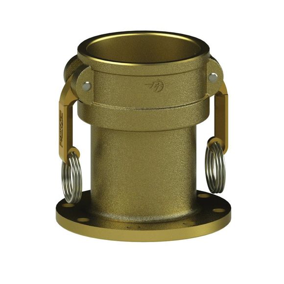 TTFC-Tank Truck Flange X Coupler-HB Cams, Brass