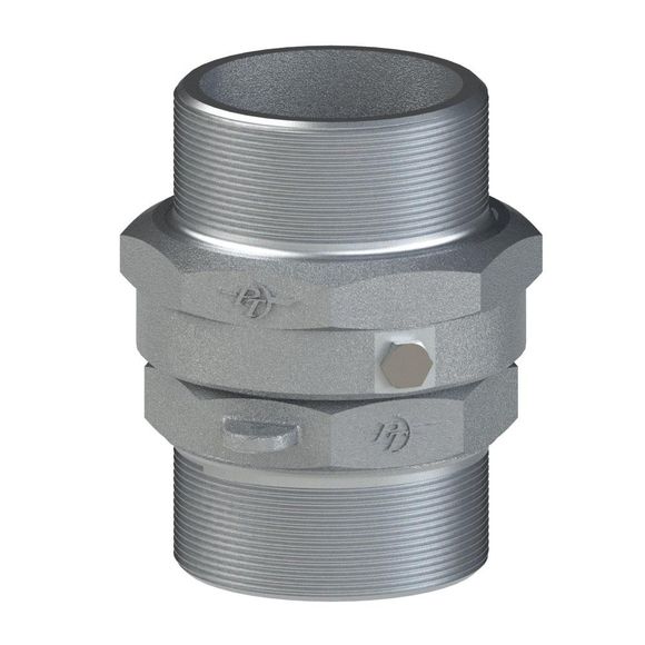 MMSV-Male NPT Pipe Adapter X Male NPT Pipe Adapter Swivel, Teflon FKM, Alum