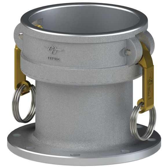 TTFCSV-Tank Truck Flange X Coupler-SLS Cams, FKM, Alum
