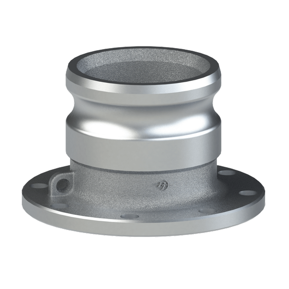 TTFA-Tank Truck Flange X Adapter GOV, Clear Anodized Alum