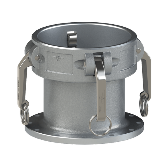 TTFC-HD-Tank Truck Flange X Coupler GOV-HBS Cams, Clear Anodized Alum