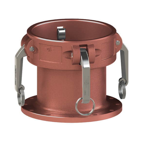 TTFC-HD-Tank Truck Flange X Coupler GOV-HBS Cams, Sand Anodized Alum