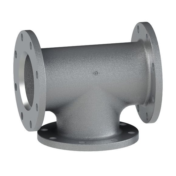 TTFT-Tank Truck Flange Tee GOV, Clear Anodized Alum